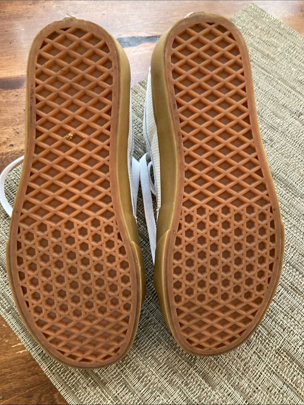 Vans High-Top Sneakers in Cream and Gum - Picture 7 of 9
